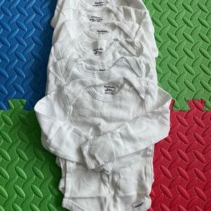 Gerber Classic White Long Sleeve Bodysuit Set of 7